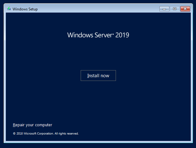 Windows Server Interface